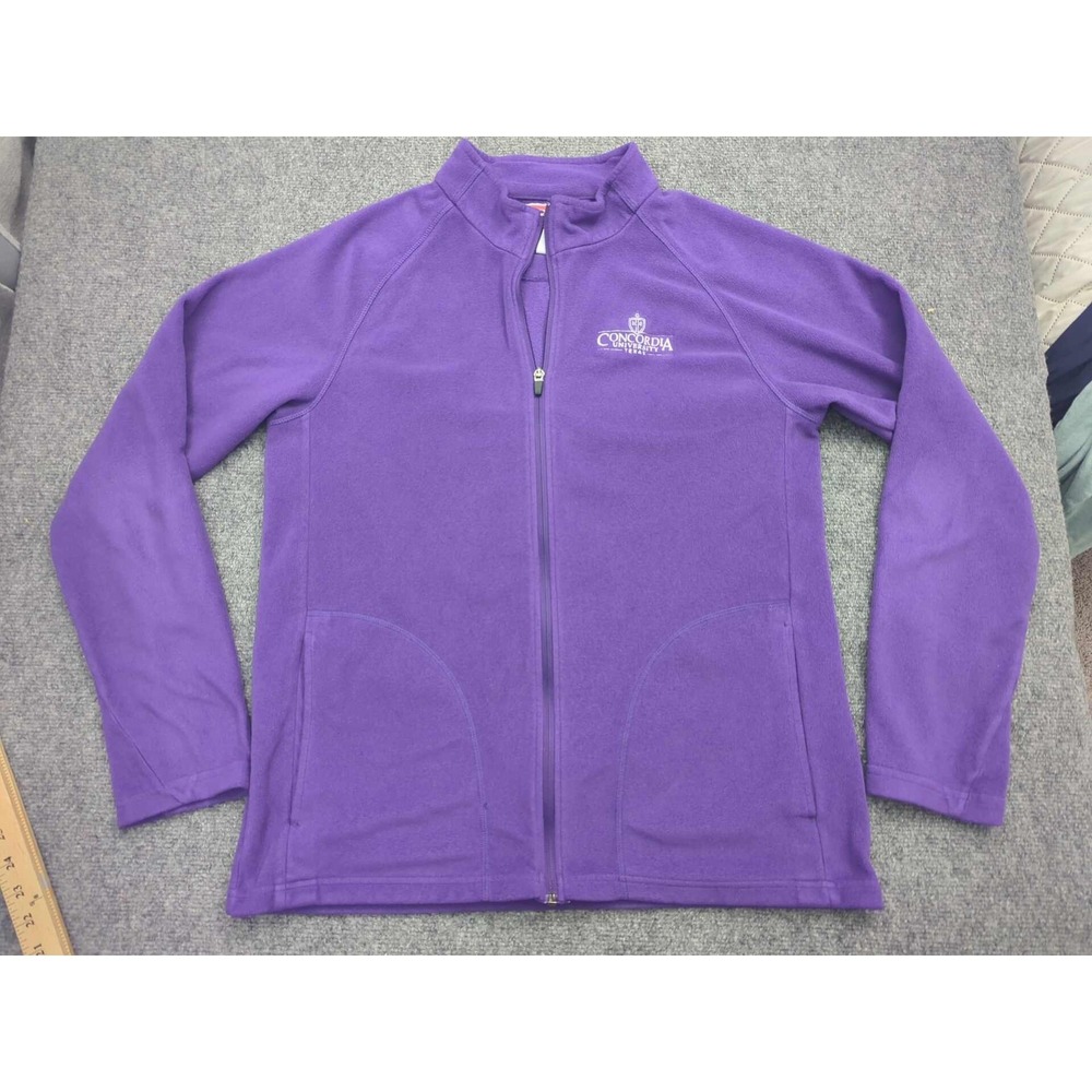Concordia University Texas Purple Fleece Full Zip Jacket Team 365 M/M NCAA